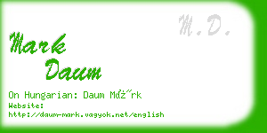 mark daum business card